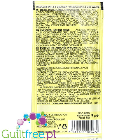 Bragulat Fruit Drink sugar free instant drink in a sachet, with C and B1 vitamin