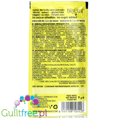 Bragulat Fruit Drink sugar free instant drink in a sachet, with vitamin C