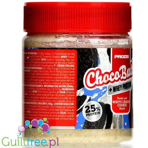 Prozis Whey Choco Butter White Choco Cookie 250g 
