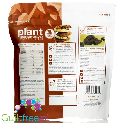 Phd Smart Protein™ Plant Chocolate Cookie vegan protein powder