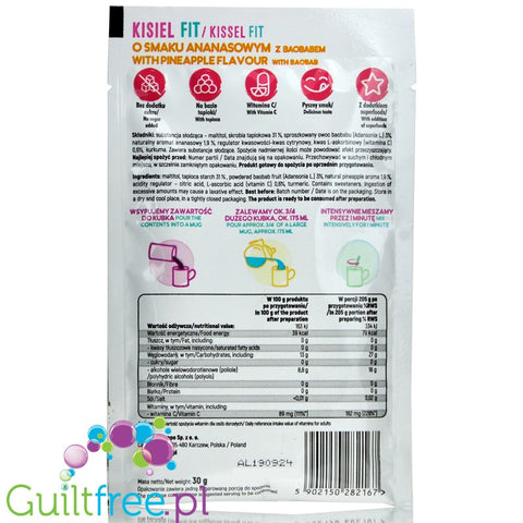 Intenson Slim Fit sugar free jelly, pineapple