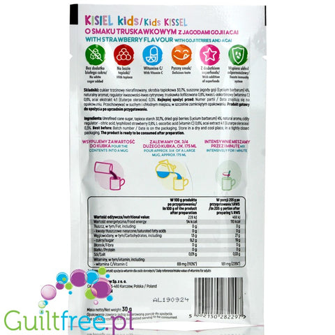 Intenson Natural Kids Jelly, sugar free, strawberry