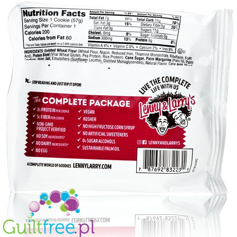 Lenny & Larry Highprotein All Natural Vegan Complete Cookie Snickerdoodle All Natural