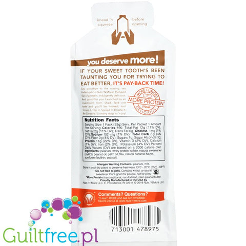 Nuts 'N More Salted Caramel squeeze pack