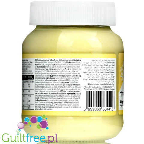 A Nano Low Sugar White Chocolate Spread