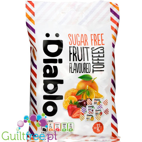 Diablo Fruit Toffees sugar free soft candies