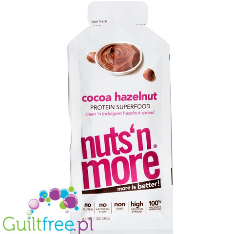 Nuts n More Hazelnut Cocoa Spread squeeze pack