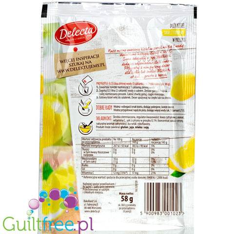Delecta sugar free lemon jelly without sweeteners