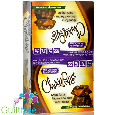 Healthsmart ChocoRite Bars, Milk Chocolate Pecan Cluster