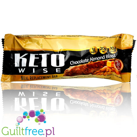 Healthsmart Keto Wise Meal Replacement Bar, Chocolate Almond Blast
