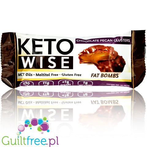 Healthsmart keto Wise Fat Bomb, Chocolate Pecan Clusters