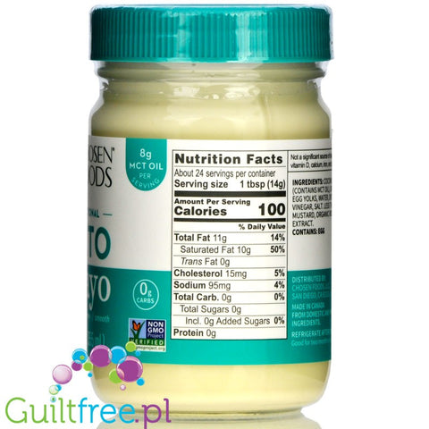 Chosen Foods Keto Mayo, Traditional