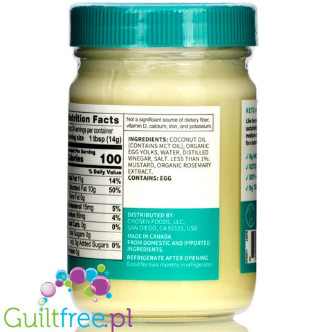 Chosen Foods Keto Mayo, Traditional