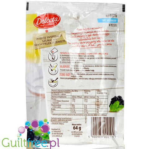 Delecta sugar free sweet cream pudding without sweeteners