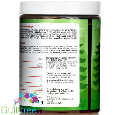 KFD Mr Maseł - sugar free almond cream with shea butter, White Chocolate & Cinnamon flavor