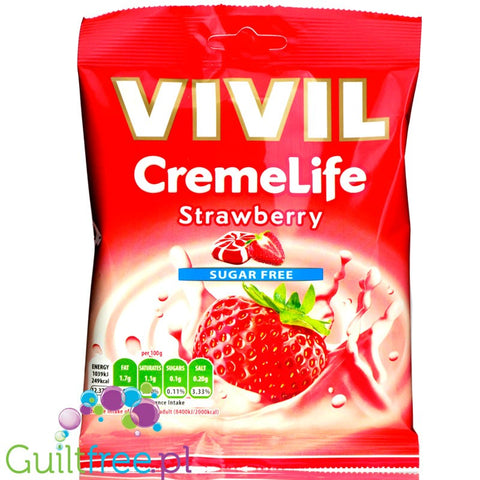 Vivil Cremelife Strawberry & Cream sugar free candies