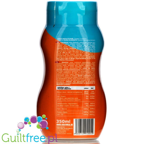 Cheat Meal Nutrition Maple Syrup calorie free, sugar free, fat free sauce
