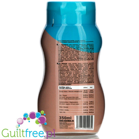 Cheat Meal Nutrition Chocolate syrup calorie free, sugar free, fat free sauce