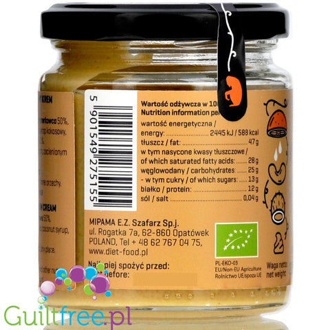 Diet Food ORANGNUTAN organic cashew-orange spread with coconut mousse