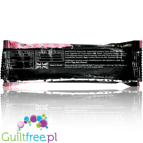 Warrior Raw Protein Flapjack White Chocolate Cranberry