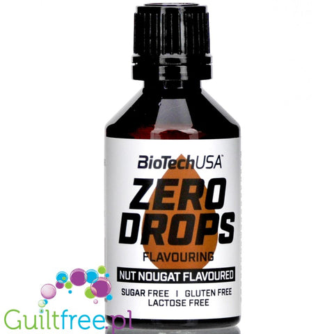 BiotechUSA Zero Drops Nougat  liquid sweetened flavoring drops