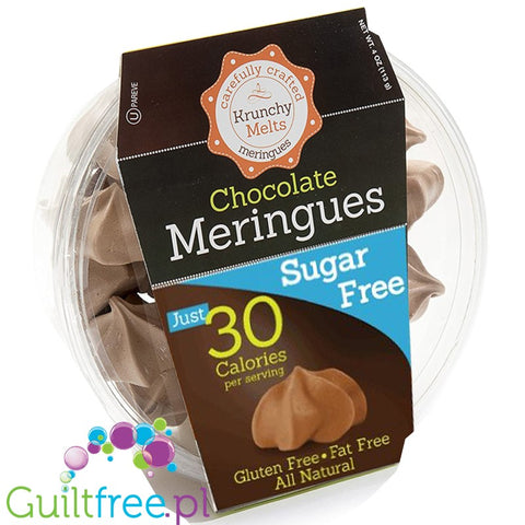 Krunchy Melts Chocolate Meringues Sugar Free Fat Free Gluten Free 