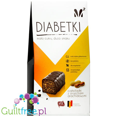 Diabetki no added sugar chocolate candies with peanuts