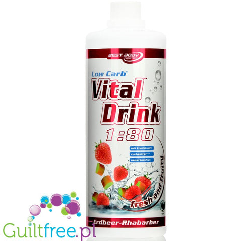 Vital Drink Strawberry Rhubarb 1L