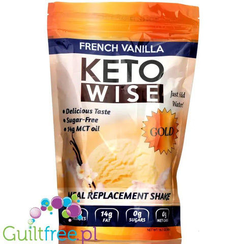 Healthwise Shake Healthsmart Keto Wise Meal Replacement Shake, French Vanilla – Guiltfree