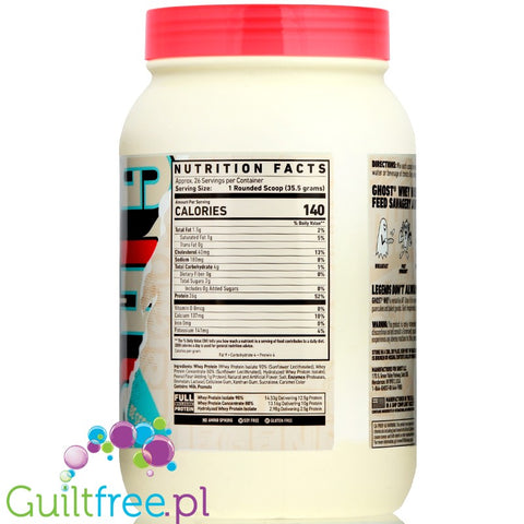 Ghost 100% Whey 907g Peanut Butter Cereal Milk
