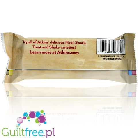 Atkins Meal Blueberry Greek Yogurt Bar protein bar without maltitol, box of 5 bars
