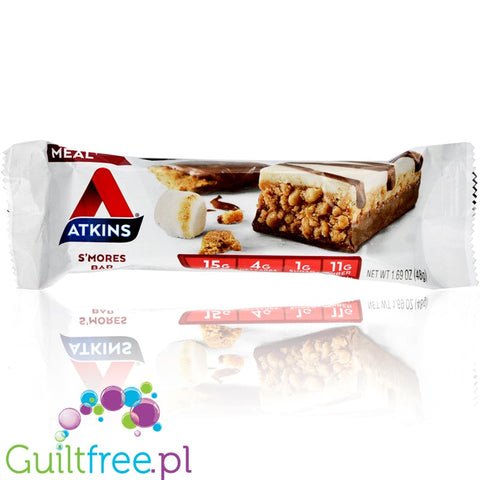 Atkins Meal S'mores  protein bar, box of 5 bars