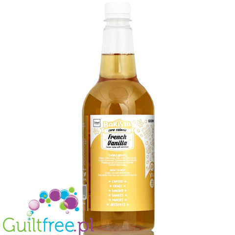 Skinny Food Co Barista Zero Calorie Coffee Syrup 1L French Vanilla
