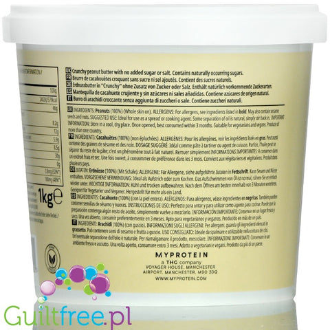 MyProtein Crunchy Peanut Butter 1KG