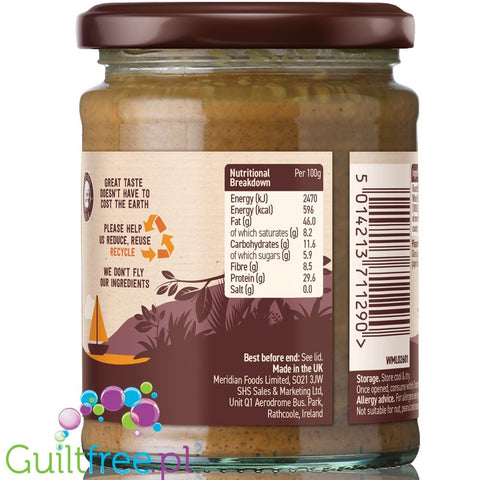 Meridian crunchy peanut butter 100% nuts