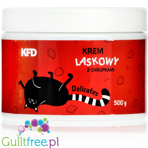 KFD Delicates Milk Chocolate & Hazelnut sugar free spread with rice crunchies