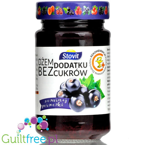 Stovit sugar free blackcurrant spread sweetened with xylitol