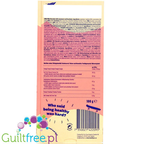 HealthyCo no added sugar Hazelnut Chocolate
