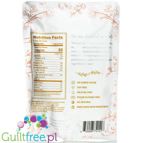 ChocZero Peanut Butter Cups, White Chocolate 3 oz