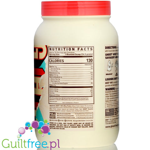 Ghost 100% Whey 907g Peanut Butter Cereal Milk