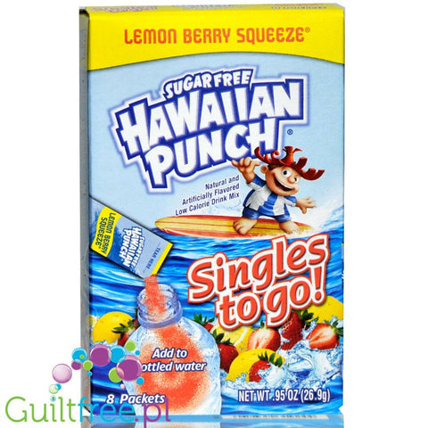 Hawaiian Punch Singles to go! Lemon Berry Squeeze , sugar free instant sachets