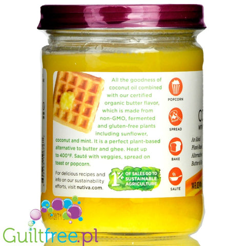 Nutiva Coconut Oil, Organic, Buttery Flavor - ghee, avocado oil & coconut oil high MCT organic formula