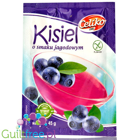 Celiko gluten free, sugar free blueberry jelly without sweeteners