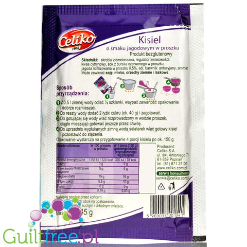 Celiko gluten free, sugar free blueberry jelly without sweeteners