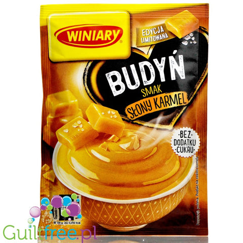 Winiary sugar free salted caramel pudding without sweeteners