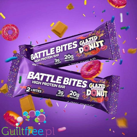 Glazed Sprinkled Donut protein bar