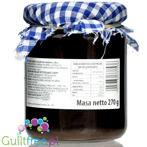 Sad Danków, Plum, Apple && Pear, no added sugar organic fruit spread