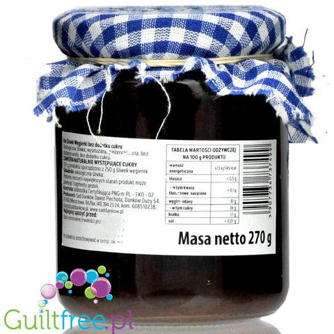 Sad Danków, Purple Plum, no added sugar organic fruit spread