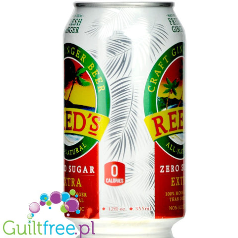 Reed's Zero Sugar Craft Ginger Beer, Extra, 12 fl oz