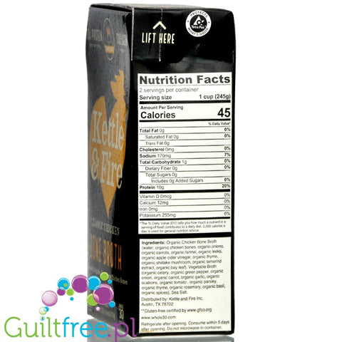 Kettle and Fire Bone Broth, Classic Chicken 16.9 oz